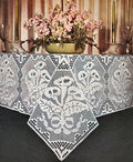 Calla Lily Motif Tablecloth Filet Crochet Pattern
