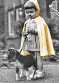 Girls Cape and Hood Knitting Pattern
