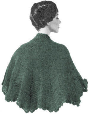 Wave Design Cape Crochet Pattern