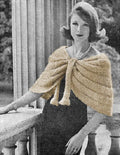 Wrap Shoulder Cape Knitting Pattern