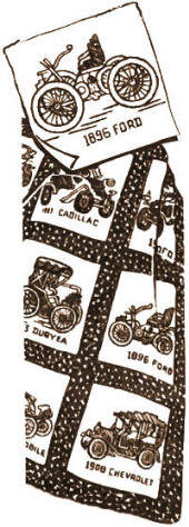 Old Fashioned Cars Applique or Embroidery Quilt Transfer Pattern