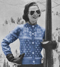 Norwegian Fair Isle Cardigan Sweater Knitting Pattern 32-36