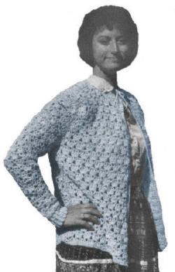Lacy Cardigan Sweater Crochet Pattern Sz S M
