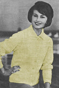 Cardigan Sweater Knitting Pattern 34-40