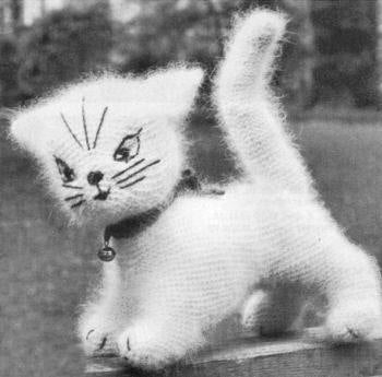 Fluffy Cat Knitting Pattern