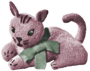 Cat Pajama Bag Knitting Pattern