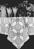 Cathedral Window Motif Tablecloth Crochet Pattern