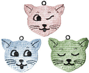 Cats Trivets or Pot Holders Crochet Pattern