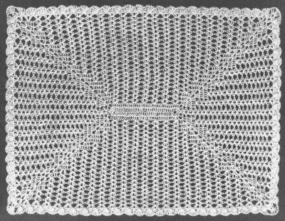 Oblong Centerpiece or Tablecloth Crochet Pattern