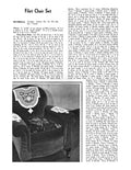 Flower & Tassel Chair Set Filet Crochet Pattern