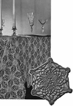 Charleston Motif Tablecloth Crochet Pattern