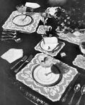 Chatelaine Doily Table Setting Filet Crochet Pattern