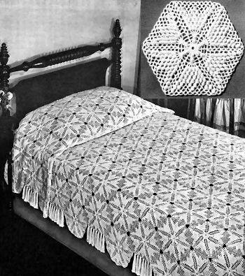 Chevy Chase Motif Bedspread Crochet Pattern