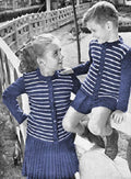 Boys & Girls Sweater, Shorts and Skirt Knitting Pattern 4-8