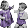 Boys Sweater & Shorts and Girls Dress Knitting Pattern 2-4