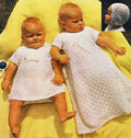 Baby Christening Gown & Bonnet Knitting Pattern