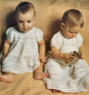 Baby Christening Gown Knitting Pattern