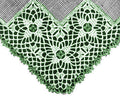 Four Leaf Clover Motifs Insertion & Edging Crochet Pattern