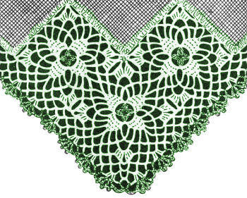 Four Leaf Clover Motifs Insertion & Edging Crochet Pattern