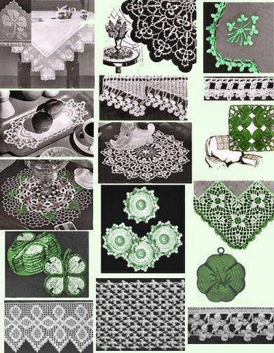 Clover Shamrock Lot 13 Crochet Patterns