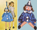 Clown Doll Pajama Bag Sewing Pattern