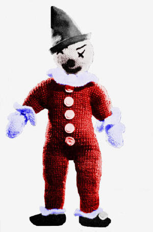 Clown Doll Knitting Pattern