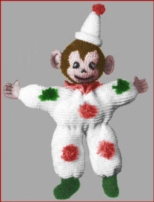 Clown Doll Knitting Pattern