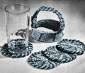 Coasters & Basket Set Crochet Pattern