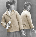 Girls Boxy Jacket Knitting Pattern Sz 6-12