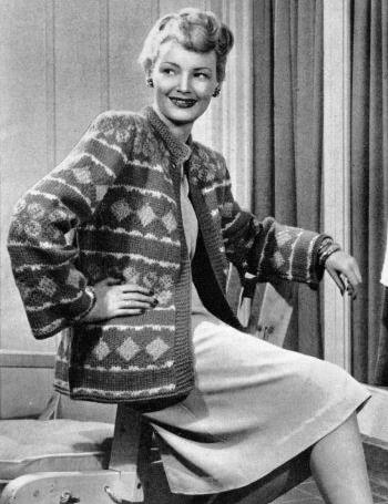 Fair Isle Jacket or Coat Knitting Pattern