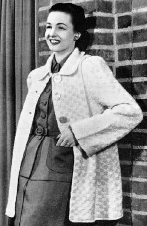 Seed Stitch Jacket or Coat Knitting Pattern