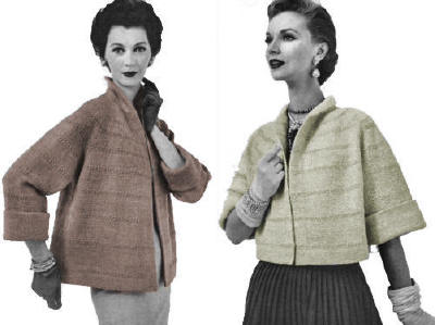 Swing Coat Knitting Pattern Sz 12-18