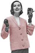 Jacket Knitting Pattern 36-40