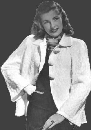 Jacket Knitting Pattern Sz 12-18