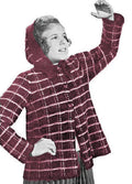 Girls Jacket with Hood Knitting Pattern Sz 8-12