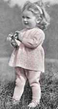 Girls Coat and Leggings Knitting Pattern Sz 2 & 4