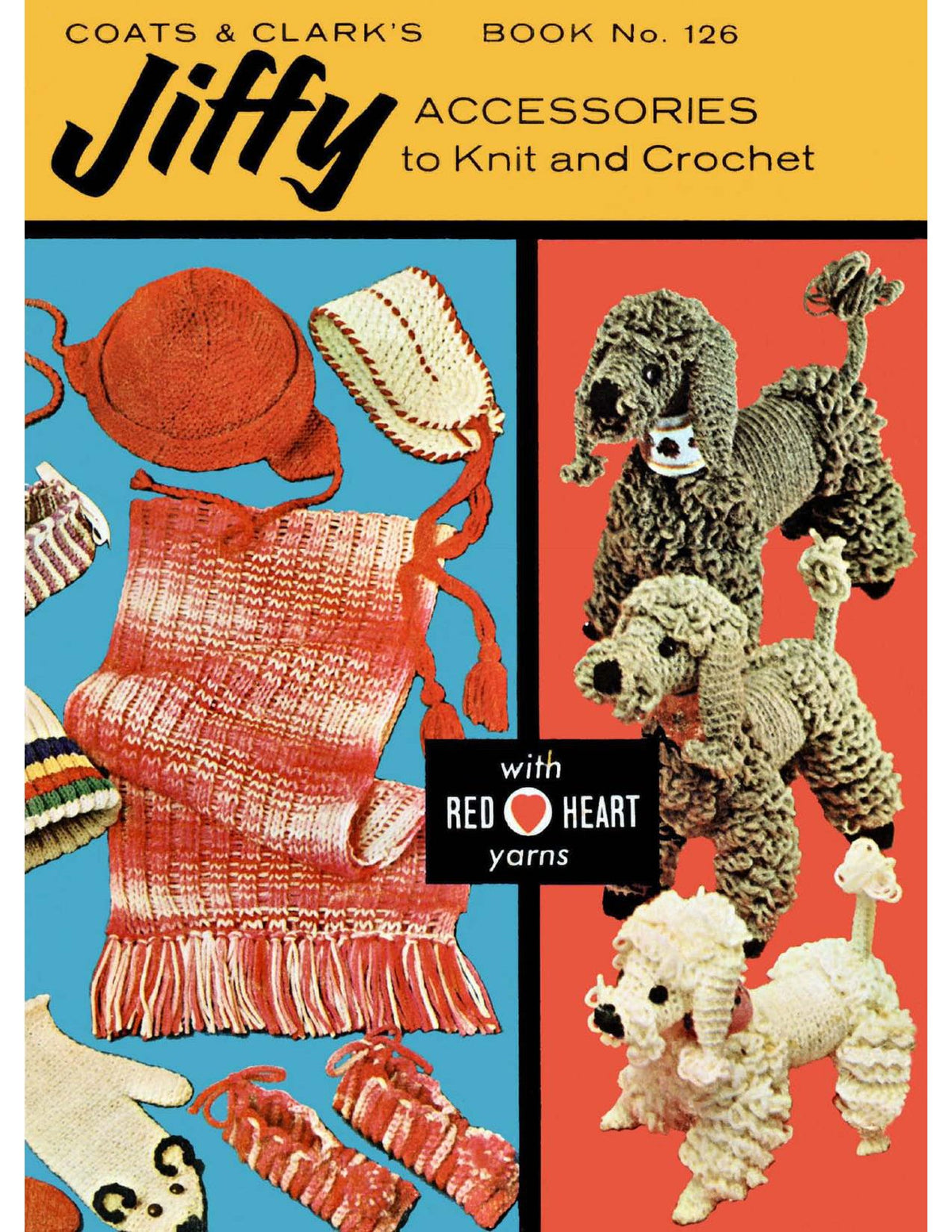 Jiffy Accessories Vintage Crochet Knitting Patterns Book