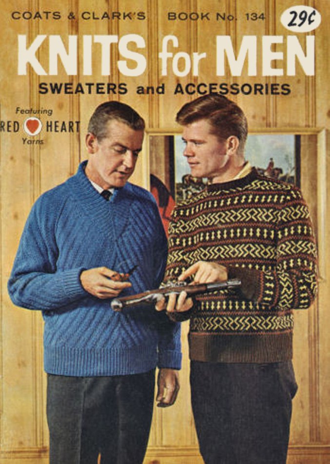 Knits for Men Vintage Knitting Patterns Book