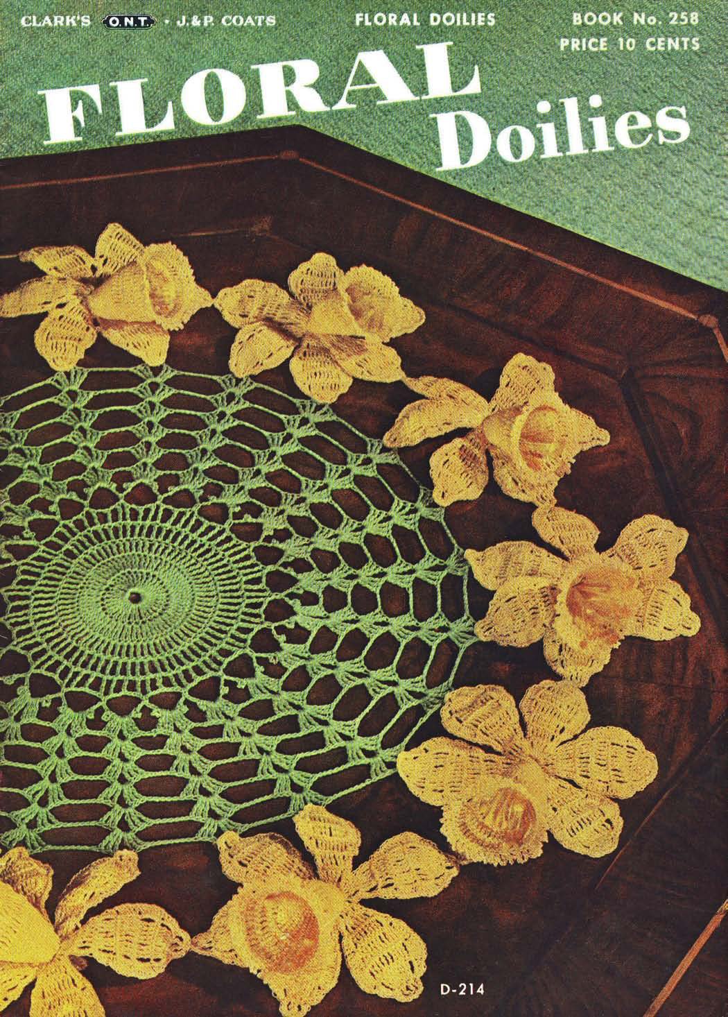 Floral Doilies Vintage Crochet Patterns Book 258