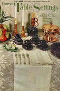 Correct Table Settings Vintage Crochet Patterns Book