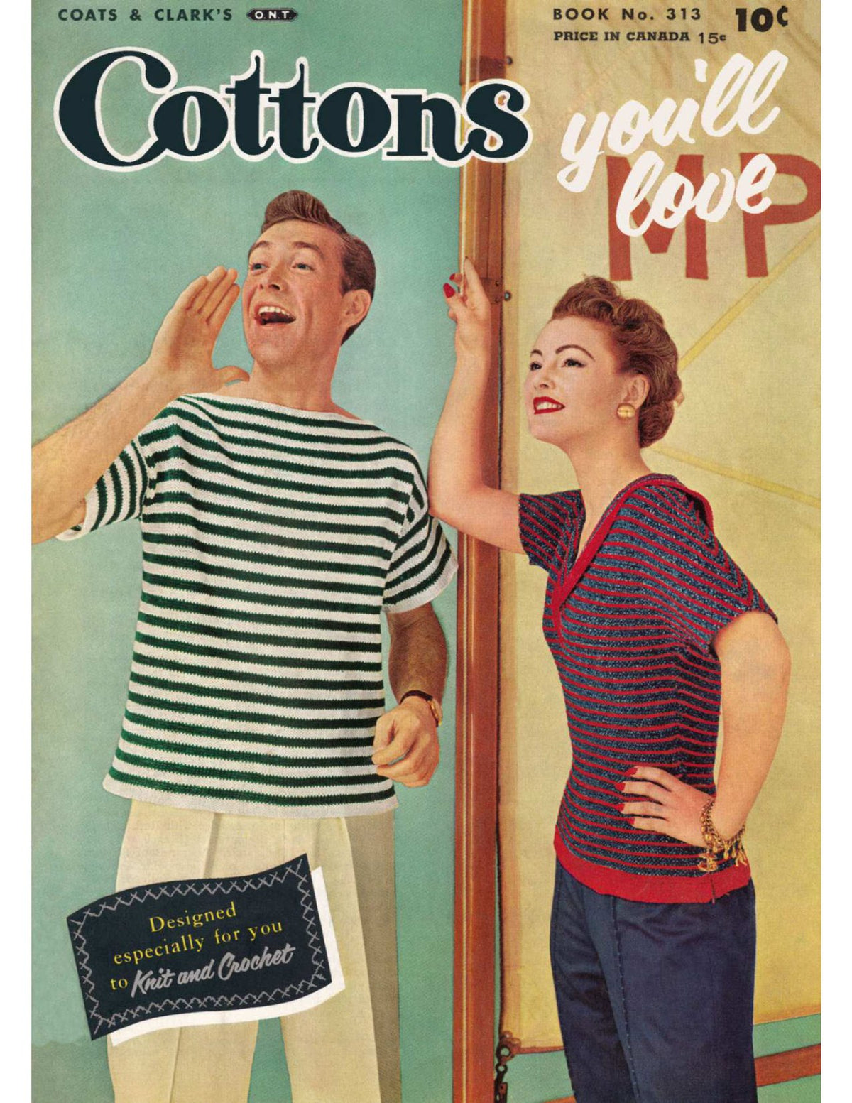 Cottons You'll Love Vintage Knitting Crochet Patterns Book
