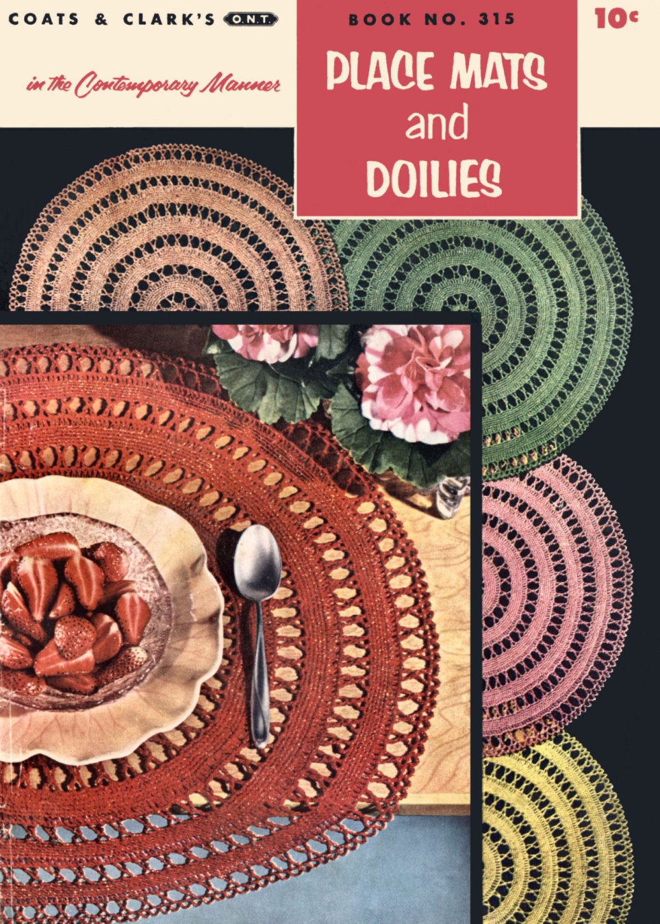 Place Mats and Doilies Vintage Crochet Patterns Book