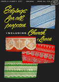 Edgings for All Purposes Vintage Knitting Crochet Patterns Book