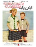 Children's Classics 4 to 14 Vintage Knitting Patterns Book