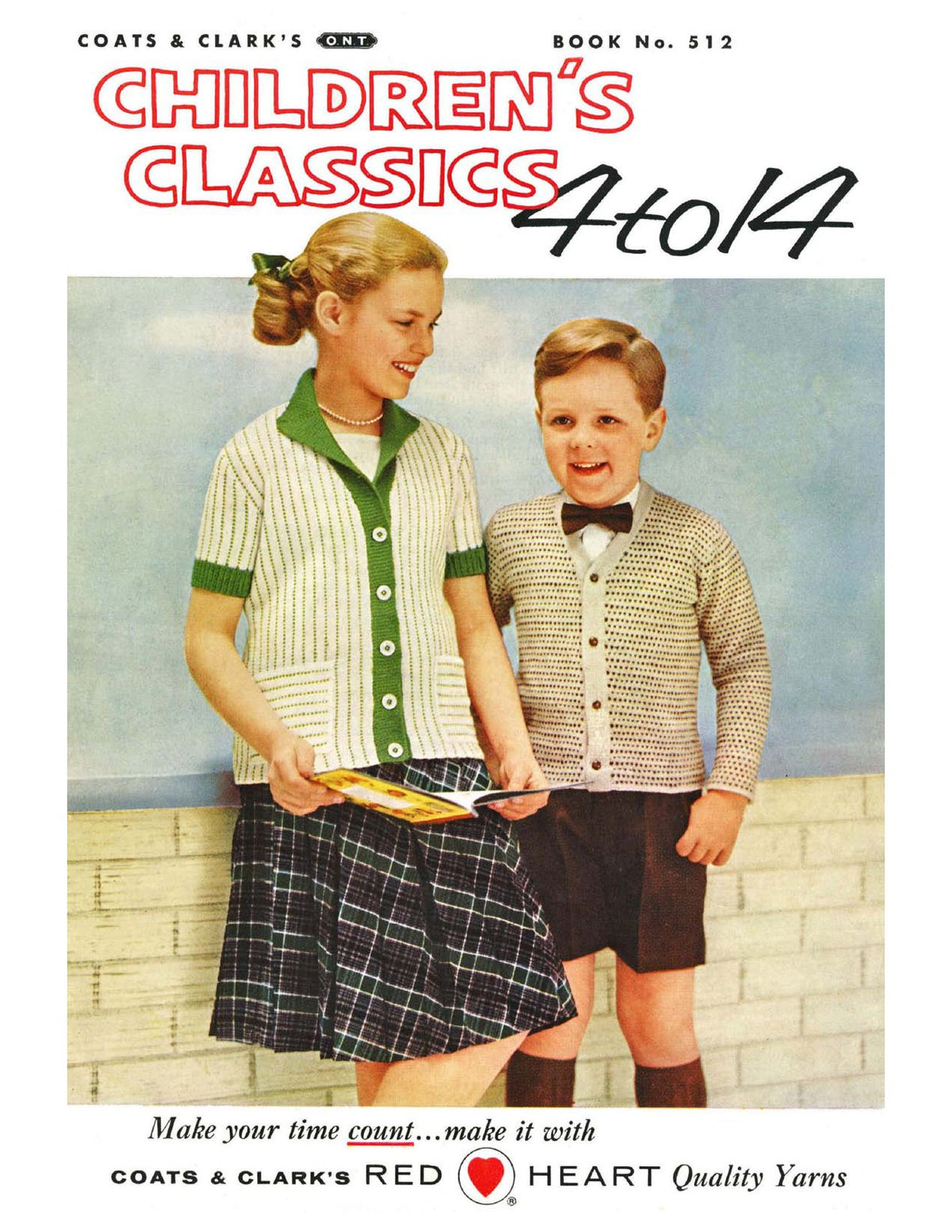 Children's Classics 4 to 14 Vintage Knitting Patterns Book
