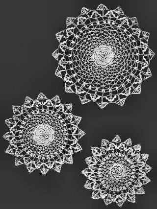 Cobweb Doily Table Setting Crochet Pattern