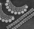Mesh Collar & Cuffs with Roses Crochet Pattern