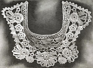 Irish Lace Collar Antique Crochet Pattern