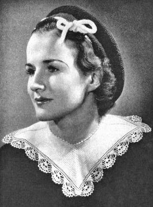 Square Ribbed Collar Vintage Crochet Pattern