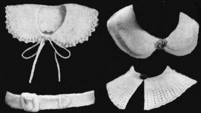 3 Angora Collars & Belt Knitting Patterns